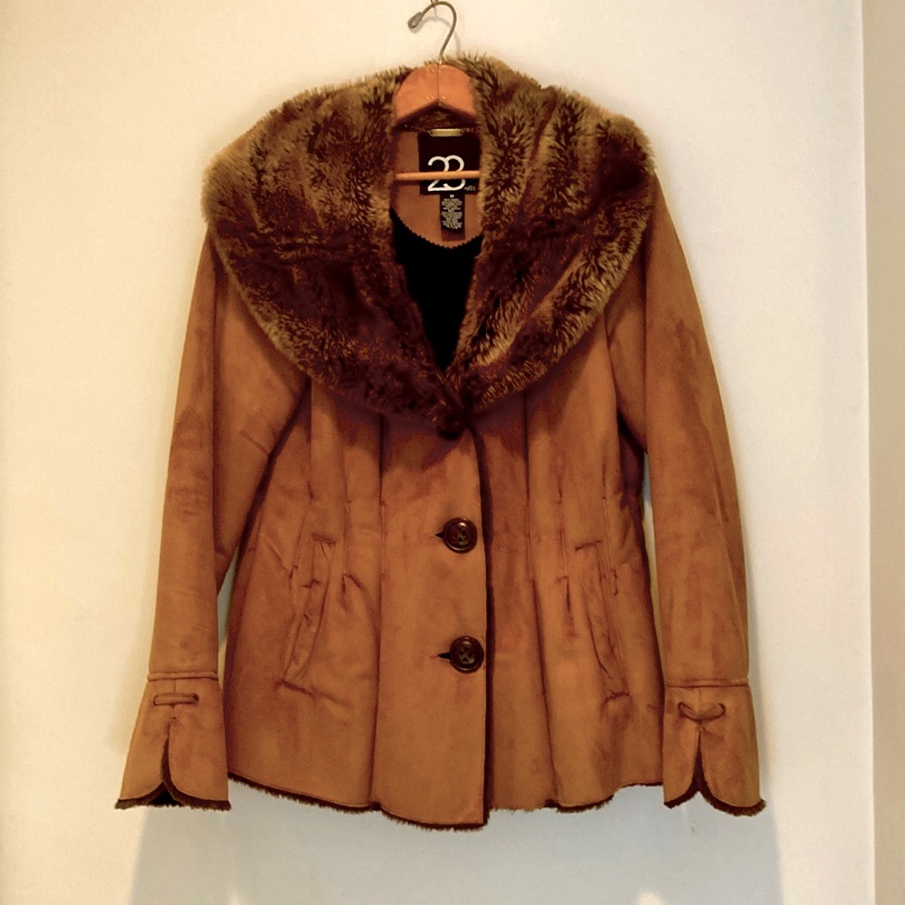 Vegan suede jacket